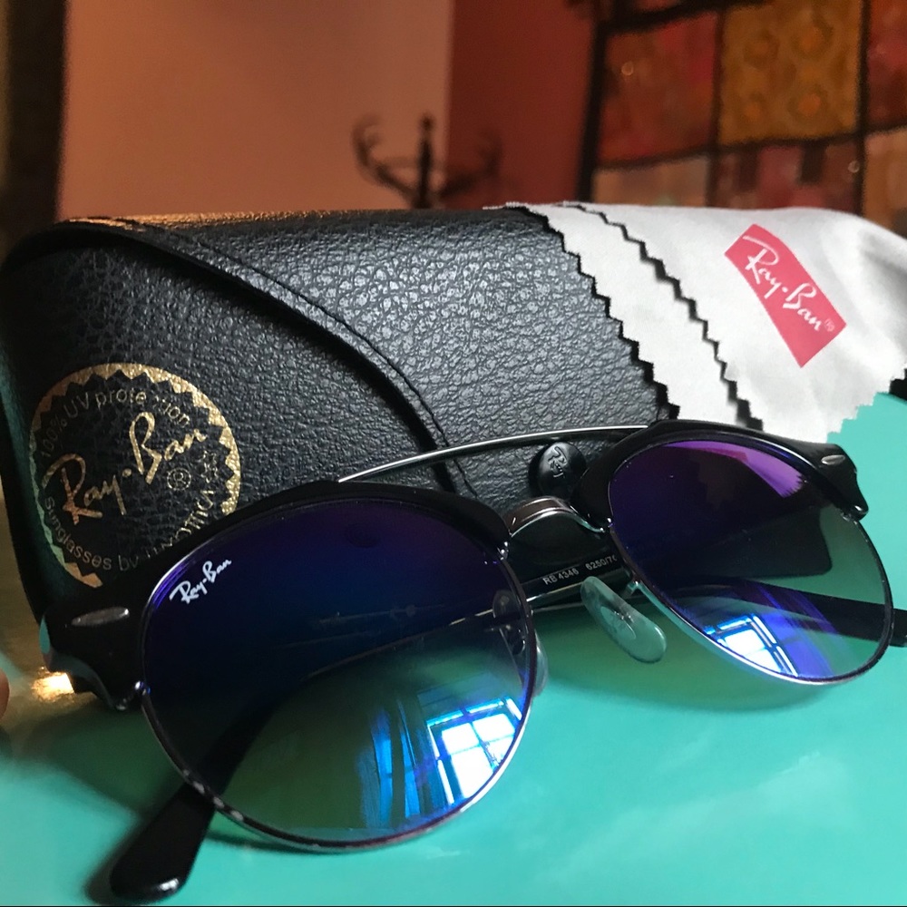 Ray-ban blue tinted shades!!